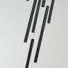 NOWOŚĆ Lampa wisząca Lungo 7 czarna 7xG9 Light Prestige