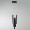 NOWOŚĆ Lampa wisząca Lungo 7 czarna 7xG9 Light Prestige