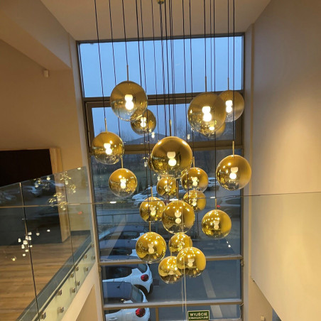NOWOŚĆ Lampa wisząca Palla złota 1xE14 Light Prestige