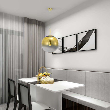 NOWOŚĆ Lampa wisząca Palla złota 1xE14 Light Prestige