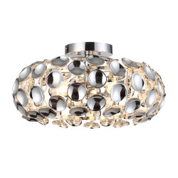 NOWOŚĆ Ozdobny plafon Ferrara srebrny 3xE15 Light Prestige
