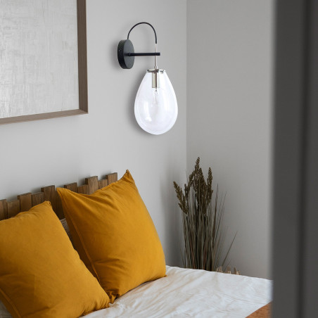 NOWOŚĆ Kinkiet Fondi czarny 1xE14 Light Prestige