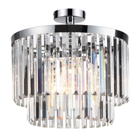 NOWOŚĆ Plafon Vetro 4 srebrny 4xE14 Light Prestige