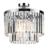 NOWOŚĆ Plafon Vetro 4 srebrny 4xE14 Light Prestige