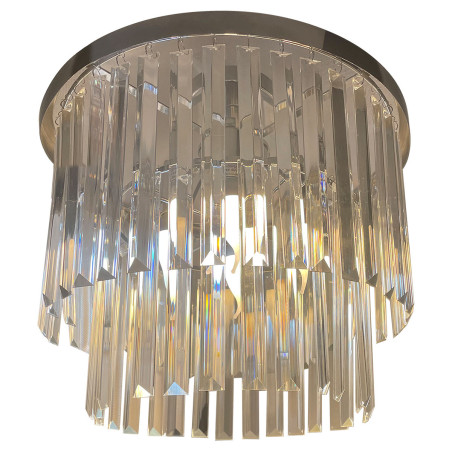 NOWOŚĆ Plafon Vetro 4 srebrny 4xE14 Light Prestige