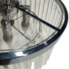 NOWOŚĆ Plafon Vetro 4 srebrny 4xE14 Light Prestige