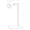 NOWOŚĆ Lampa biurkowa Snow czarna 1xGU10 Light Prestige