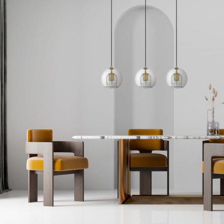 NOWOŚĆ Lampa wisząca Arette złota 3xE27 Light Prestige