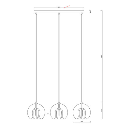 NOWOŚĆ Lampa wisząca Arette złota 3xE27 Light Prestige