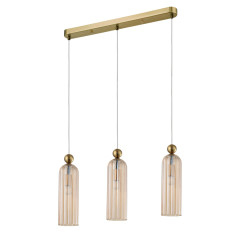 NOWOŚĆ Lampa wisząca Piega 3 amber 3xE14 Light Prestige
