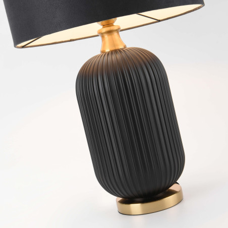 NOWOŚĆ Lampa stołowa Tamiza 65 cm czarna 1xE27 Light Prestige
