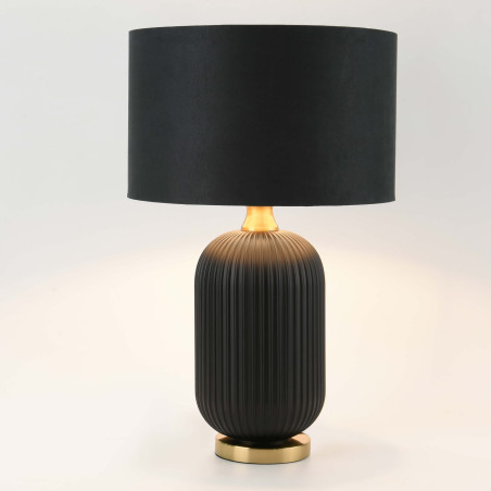 NOWOŚĆ Lampa stołowa Tamiza 65 cm czarna 1xE27 Light Prestige