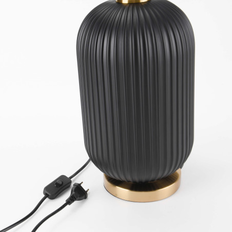 NOWOŚĆ Lampa stołowa Tamiza 65 cm czarna 1xE27 Light Prestige