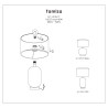 NOWOŚĆ Lampa stołowa Tamiza 65 cm czarna 1xE27 Light Prestige