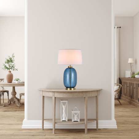 NOWOŚĆ Lampa stołowa Amur niebieska 1xE27 Light Prestige