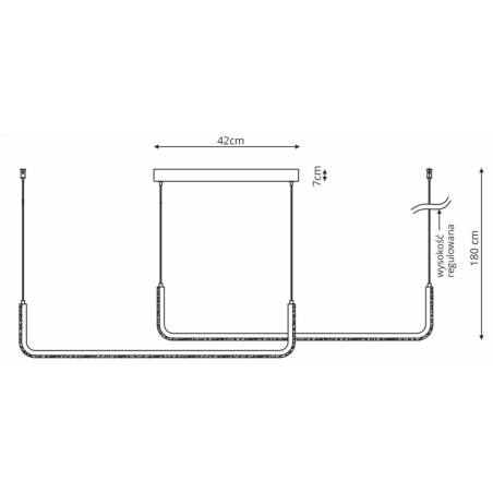 NOWOŚĆ Lampa wisząca Malawi Basic czarna LED CCT Light Prestige