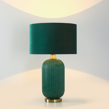 NOWOŚĆ Lampa stołowa Tamiza 65 cm zielona 1xE27 Light Prestige