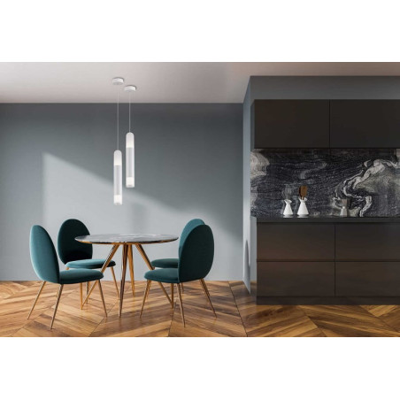 NOWOŚĆ Lampa wisząca Forli biała LED 3000K Light Prestige