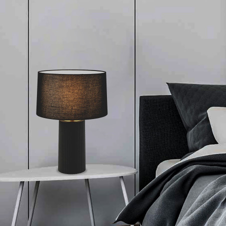 NOWOŚĆ Lampa stołowa Tokio czarna 1xE27 Light Prestige