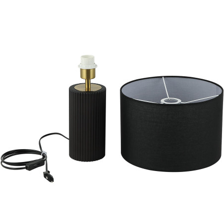 NOWOŚĆ Lampa stołowa Tokio czarna 1xE27 Light Prestige