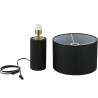 NOWOŚĆ Lampa stołowa Tokio czarna 1xE27 Light Prestige