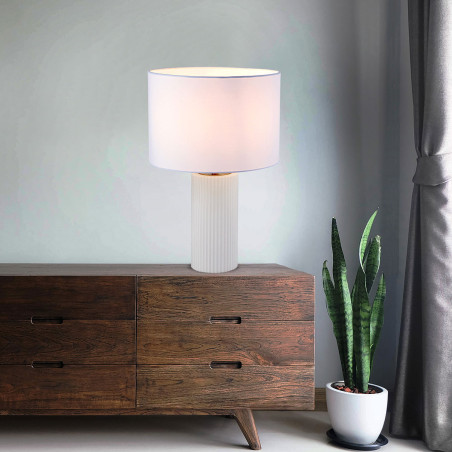 NOWOŚĆ Lampa stołowa Tokio biała 1xE27 Light Prestige