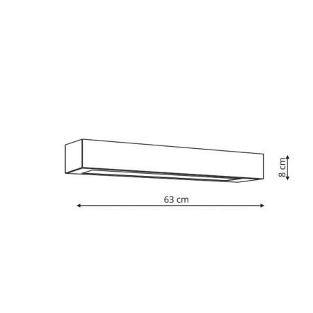NOWOŚĆ Lampa sufitowa Ibros 63 cm biała 18W IP44 LED CCT Light Prestige