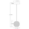 NOWOŚĆ Diamond 1 wisząca złota Light Prestige