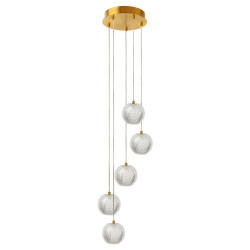NOWOŚĆ Diamond 5 wisząca złota Light Prestige