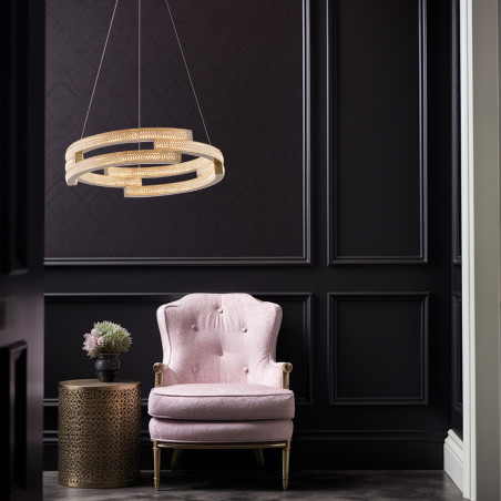 NOWOŚĆ Lampa wisząca Tarja złota LED CCT Light Prestige