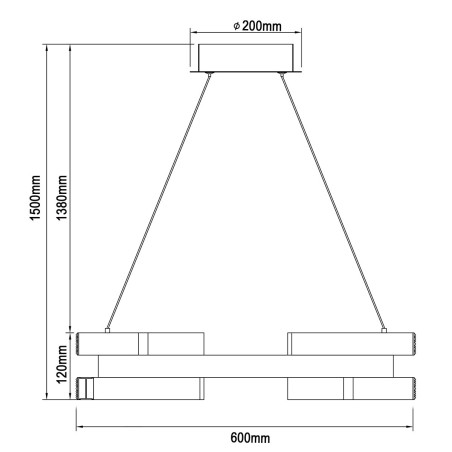 NOWOŚĆ Lampa wisząca Tarja złota LED CCT Light Prestige