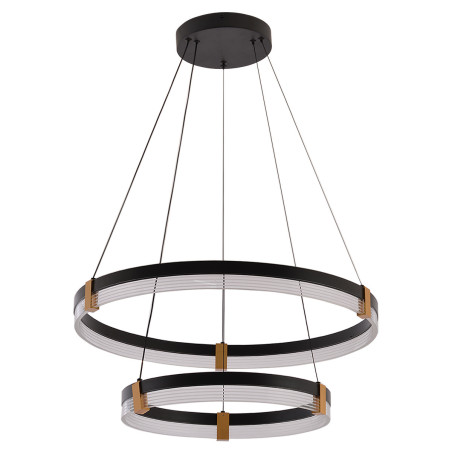 NOWOŚĆ Lampa wisząca Plum 60 cm 40 cm czarno-transparentna LED CCT Light Prestige