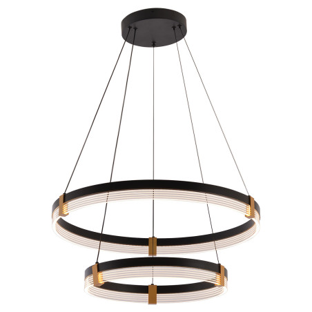 NOWOŚĆ Lampa wisząca Plum 60 cm 40 cm czarno-transparentna LED CCT Light Prestige