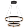NOWOŚĆ Lampa wisząca Plum 60 cm 40 cm czarno-transparentna LED CCT Light Prestige