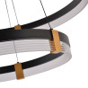 NOWOŚĆ Lampa wisząca Plum 60 cm 40 cm czarno-transparentna LED CCT Light Prestige
