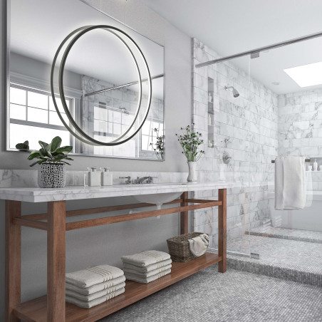 NOWOŚĆ Lampa wisząca Mirror L czarna IP44 LED CCT Light Prestige
