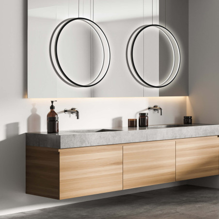 NOWOŚĆ Lampa wisząca Mirror L czarna IP44 LED CCT Light Prestige