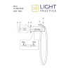 NOWOŚĆ Kinkiet Mirror L czarny IP44 LED CCT Light Prestige