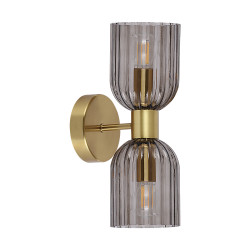 NOWOŚĆ Podwójny kinkiet Piega dymny 2xE14 Light Prestige