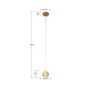 NOWOŚĆ Lampa wisząca Brillant 1 złota LED CCT Light Prestige