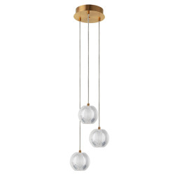 NOWOŚĆ Lampa wisząca Brillant 3 złota LED CCT Light Prestige