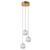 NOWOŚĆ Lampa wisząca Brillant 3 złota LED CCT Light Prestige