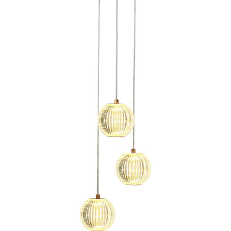 NOWOŚĆ Lampa wisząca Brillant 3 złota LED CCT Light Prestige