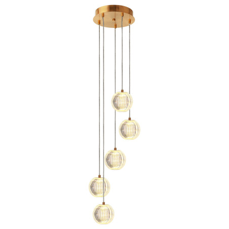 NOWOŚĆ Lampa wisząca Brillant 5 złota LED CCT Light Prestige
