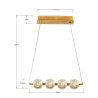 NOWOŚĆ Lampa wisząca Brillant 4 złota LED CCT Light Prestige