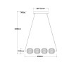 NOWOŚĆ Lampa wisząca Brillant 4 złota LED CCT Light Prestige