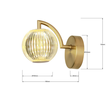 NOWOŚĆ Kinkiet Brillant złoty LED CCT Light Prestige