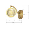 NOWOŚĆ Kinkiet Brillant złoty LED CCT Light Prestige