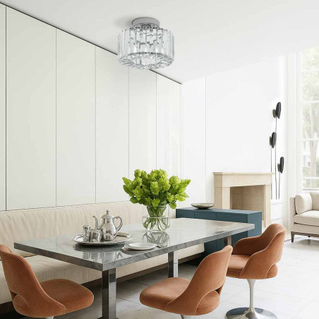 NOWOŚĆ Plafon Vetro chrom 1xE27 Light Prestige