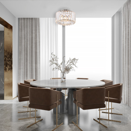 NOWOŚĆ Plafon Vetro chrom 1xE27 Light Prestige